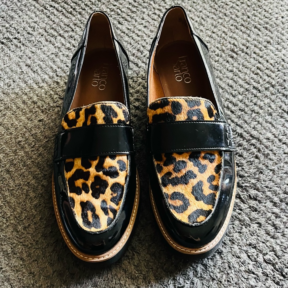 Franco Sarto Patent Loafers, Size 8M